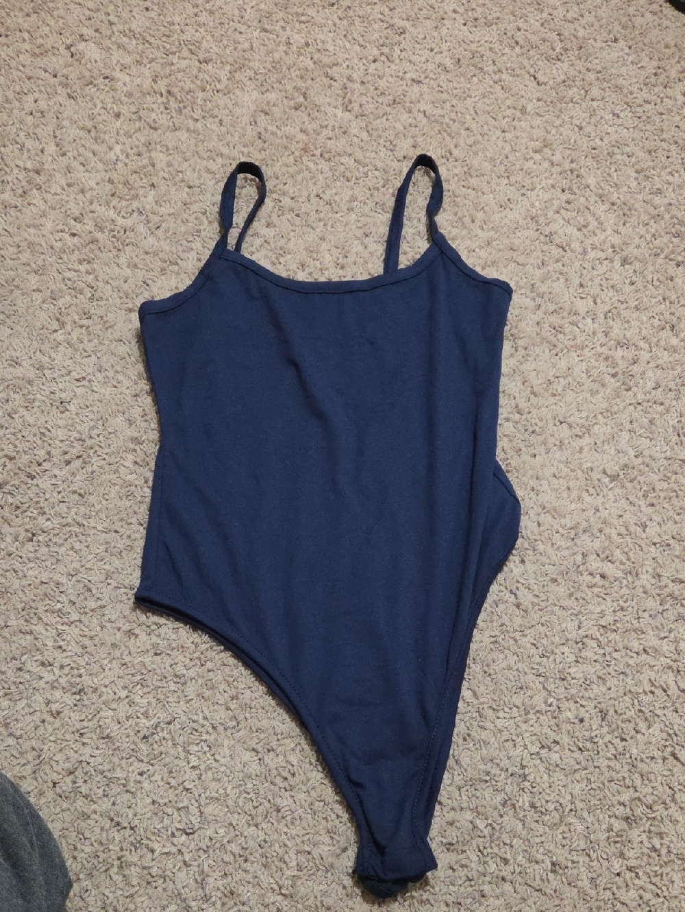 SHEIN Navy Blue Girls One-Piece Bodysuit